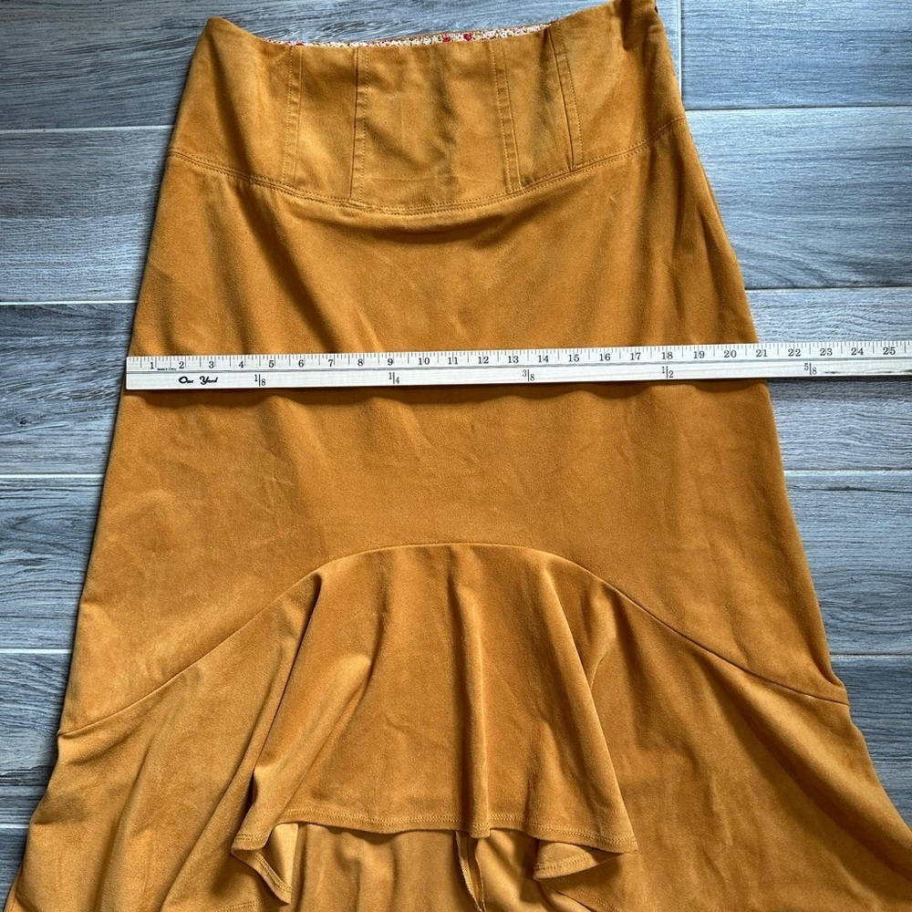Anthropologie Golden High-Low Skirt - Picture 8 of 14